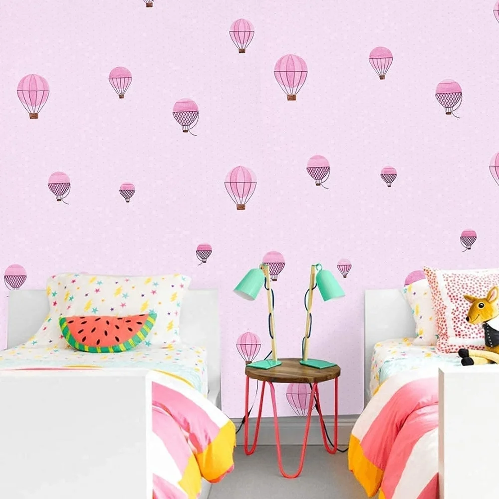 Pink Hot Air Balloon Wallpaper